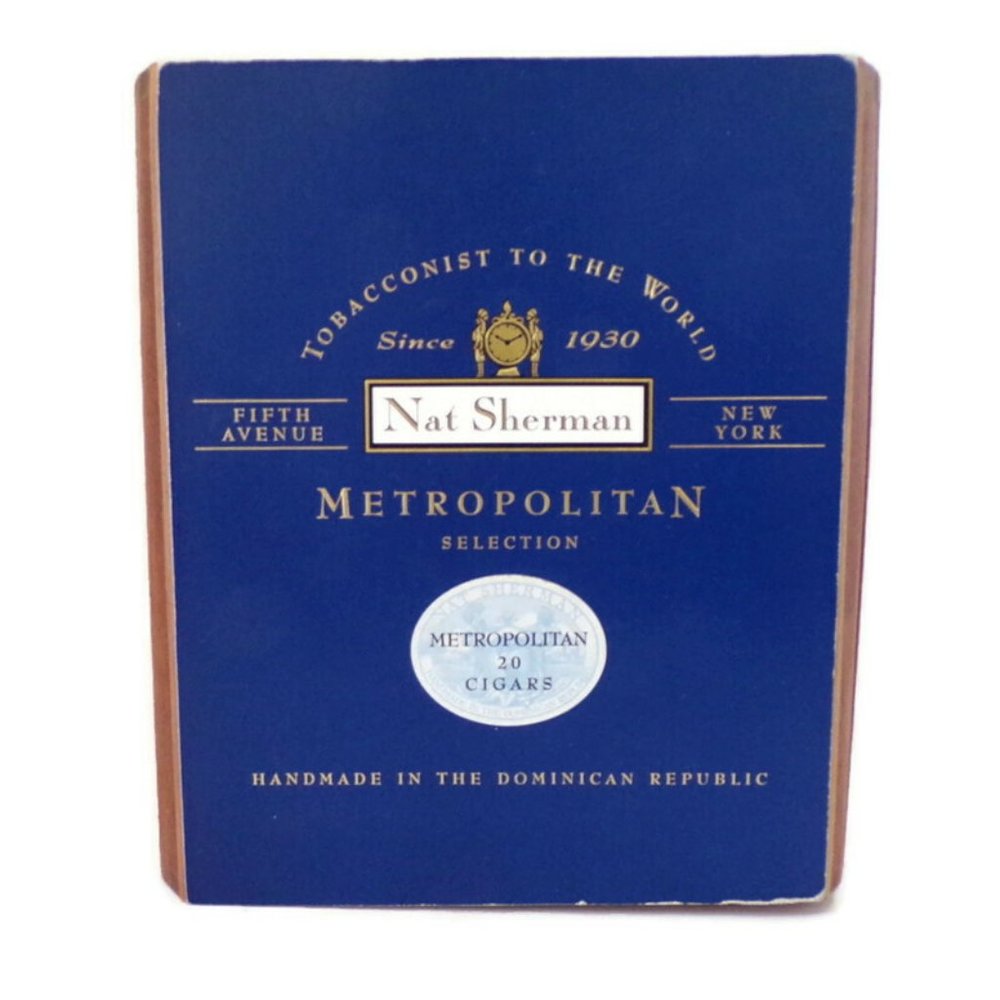 Cigar Box Hinged Nat Sherman Metropolitan Collection Empty Box ESHG2741